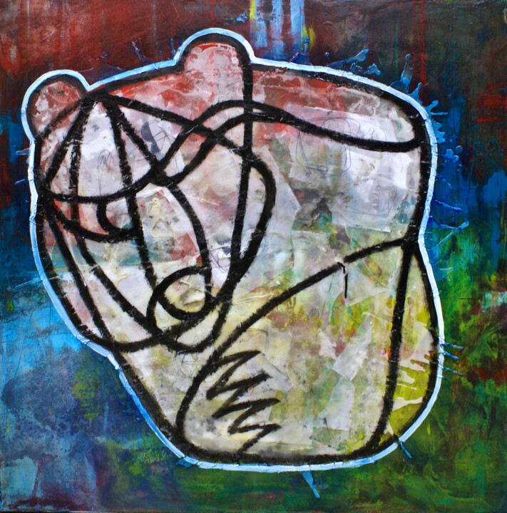 Powerful and Vulnerable II 绘画, 39.4x39.4 in