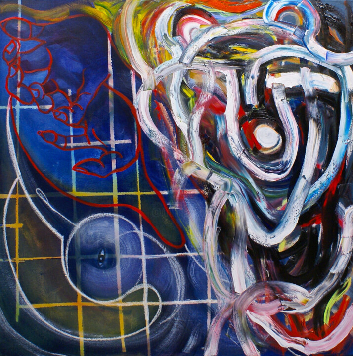 Powerful and vulnerable III 绘画, 39.4x39.4 in