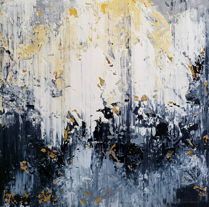 绘画 标题为“Abstract 2538” 由Alex Senchenko, 原创艺术品, 丙烯 安装在木质担架架上