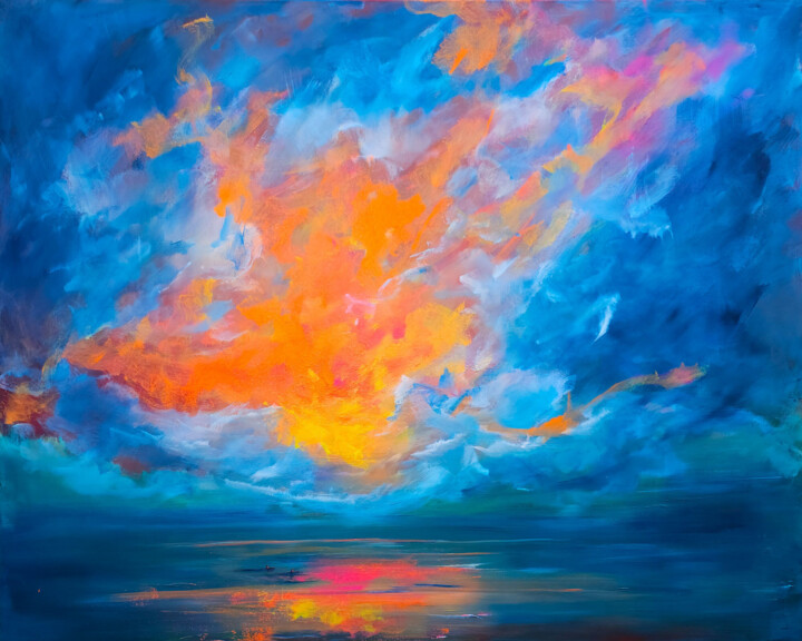 Silence Before the Waves 绘画, 47.2x59.1 in