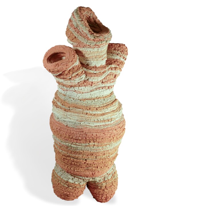 Sculpture titled "The Scream" by Prof. Andreas Loeschner-Gornau, Original Artwork, Ceramics