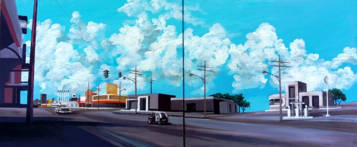 Pittura,  18,1x43,3 in 