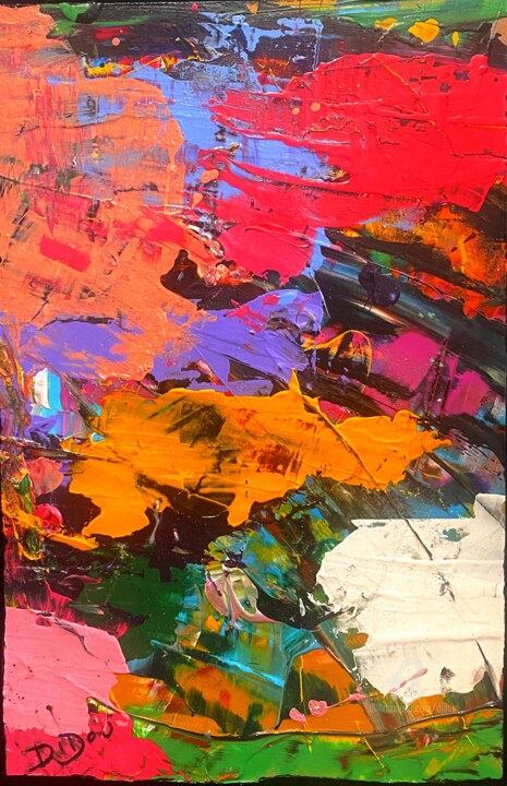 ordre cachè des teintes 绘画, 14.6x9.5 in