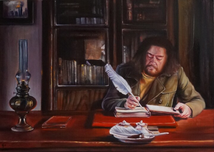 Time to write story Malarstwo, 25,6x36,2 in