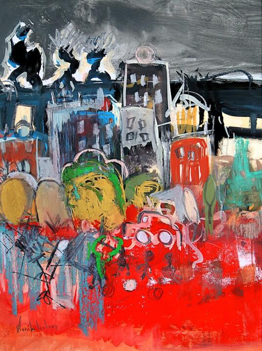 Red Urban 2 Pintura, 15,8x11,8 in