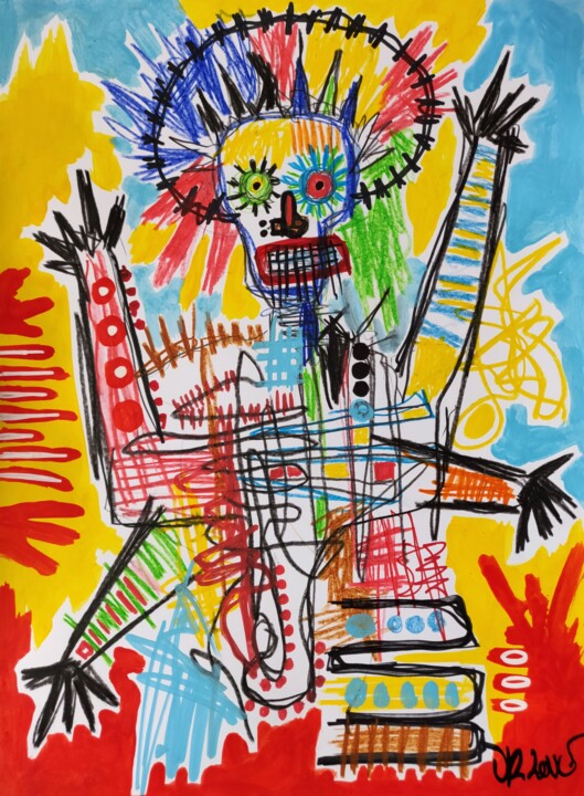 Happy madness 绘画, 15.8x11.8 in