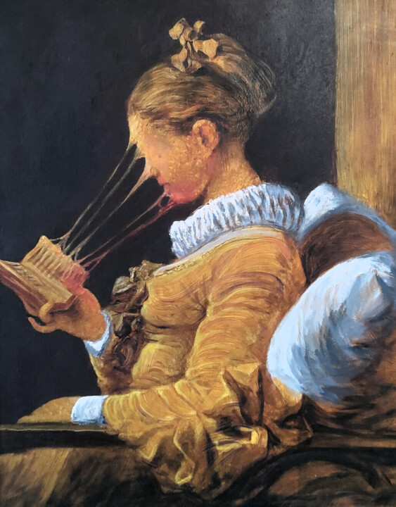 strange pinocchio Pittura, 19,7x15,8 in