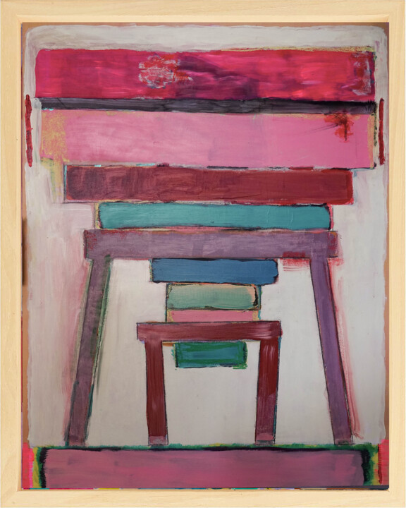 Painting titled "Liberation of the m…" by Geert Lemmers, Original Artwork, Acrylic Mounted on Wood Panel