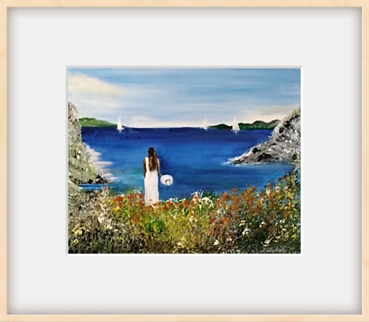 Que la nature est belle Painting, 11.8x14.8 in