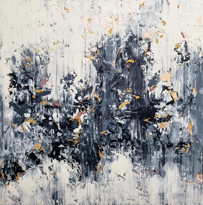 绘画 标题为“Abstract 2539” 由Alex Senchenko, 原创艺术品, 丙烯 安装在木质担架架上
