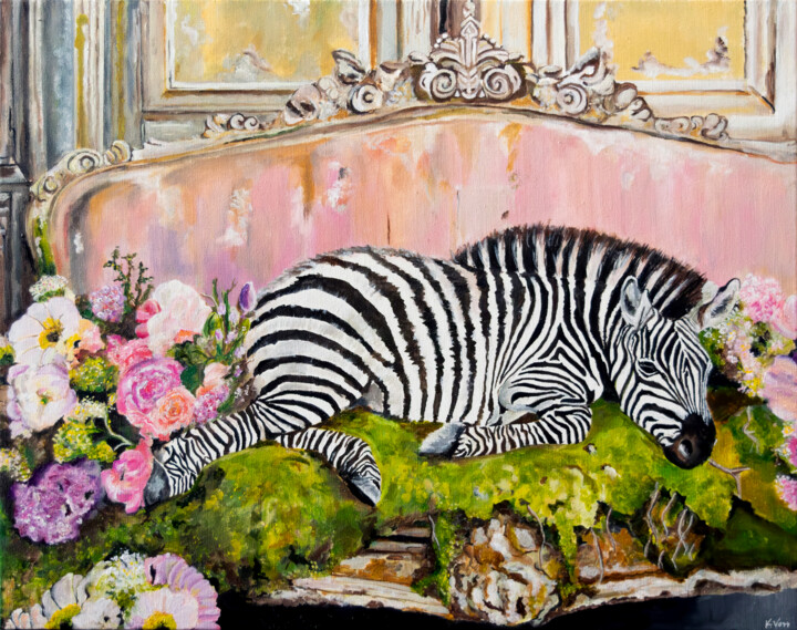 Covered In Lines Pintura, 24x30 in