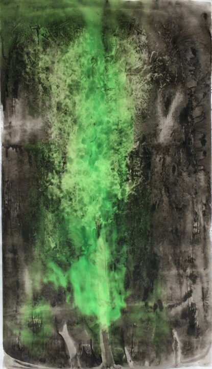 Prenten & gravures getiteld "noir coloré1" door Philippe Louis Brognon, Origineel Kunstwerk, Monotype
