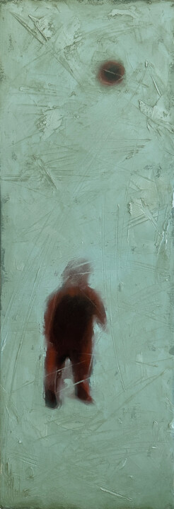 Painting titled "Memory card." by Igor Shulman, Original Artwork, Oil Mounted on Wood Stretcher frame