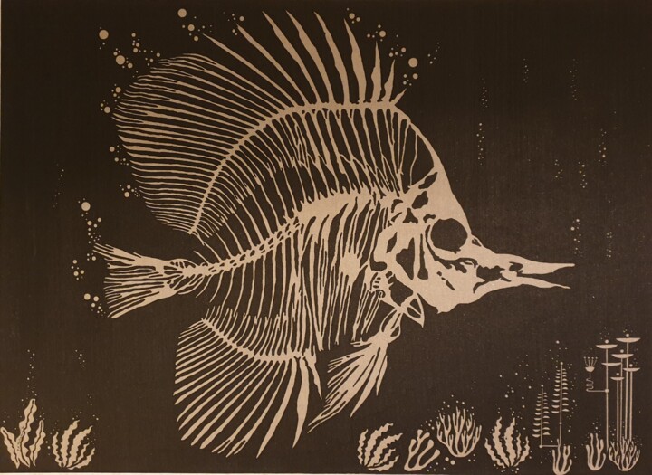 Quiet Anatomy of the Sea 绘画, 27.6x43.3 in