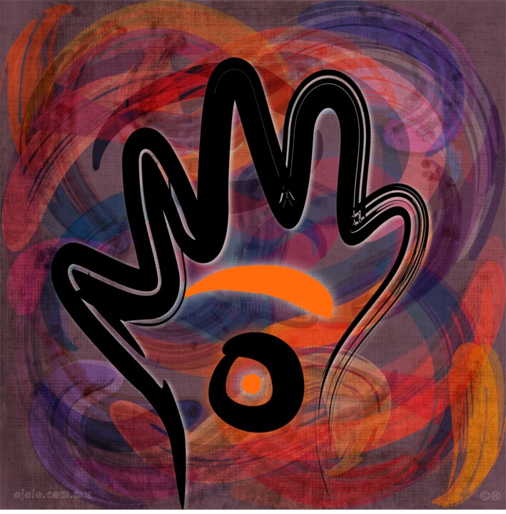 con secciones 1 vi-gital 数字艺术, 30x30 in