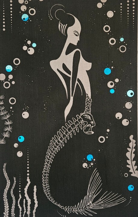 Moon-Tide Bride 绘画, 39.4x31.5 in