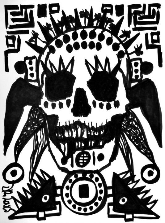 Mondo cane 绘画, 15.8x11.8 in