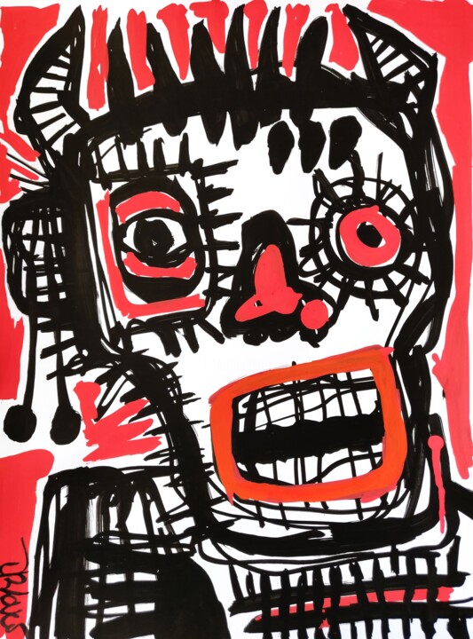 Graffiti gaze 绘画, 15.8x11.8 in
