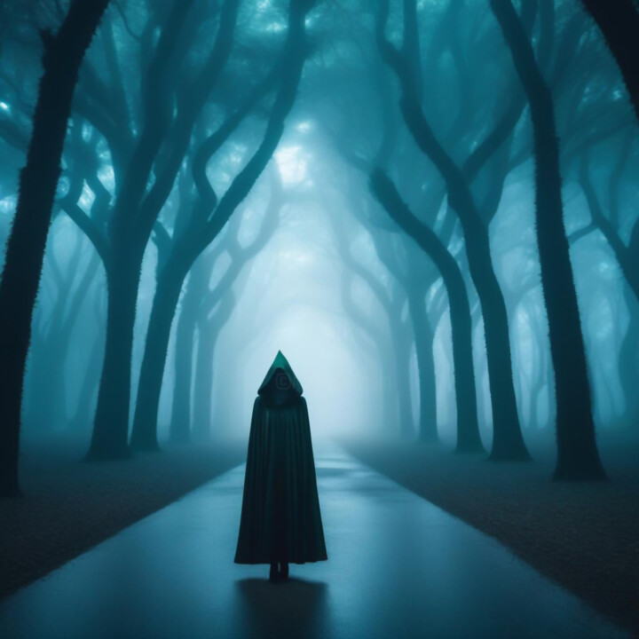 The Monk in the Forest 数字艺术
