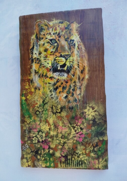 Tigre 2 绘画, 17.7x9.8 in