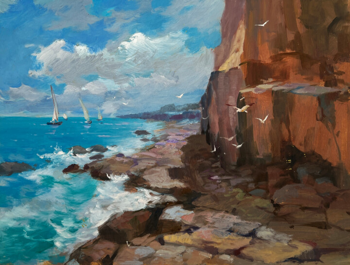 Sailing Towards a Dream Malarstwo, 11,8x15,8 in