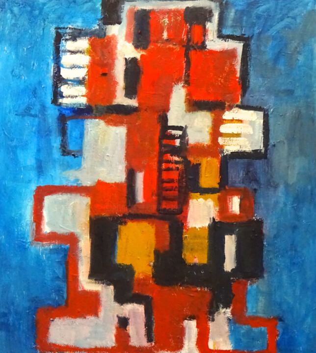 Composition 7026 绘画, 39.4x35.4 in