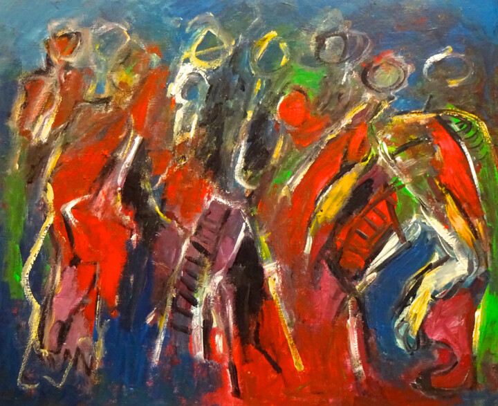 Composition 7107 Painting, 35.4x43.3 in
