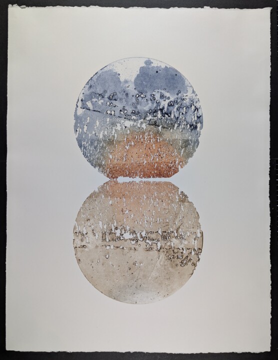 Eau-forte 27 recto-verso. Polychrome Baskıresim, 25,6x19,7 in