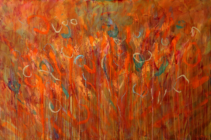 notes from a distant noise Painting, 31.5x47.2 in