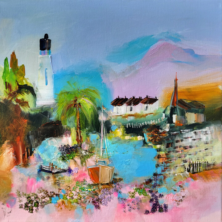 Au phare devant ! 绘画, 15.8x15.8 in