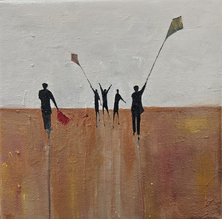Kites Картина, 7,9x7,9 in