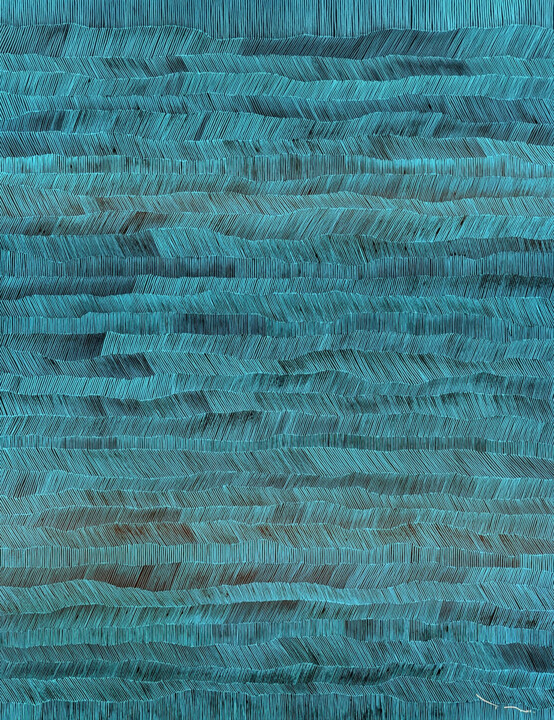 Schilderij getiteld "Tehos - Abstraction…" door Tehos, Origineel Kunstwerk, Acryl