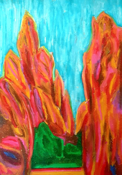 Garden of the Gods 绘画, 11.8x8.3 in