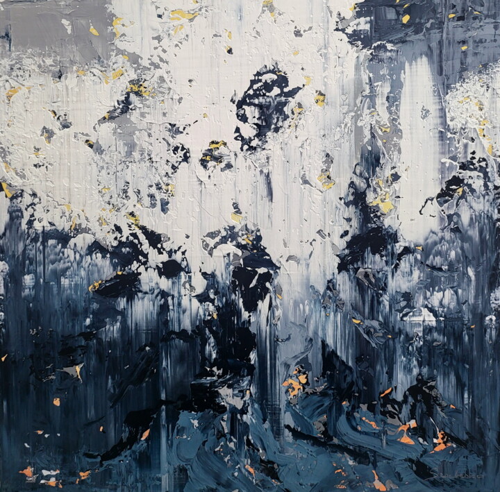 绘画 标题为“Abstract 2540” 由Alex Senchenko, 原创艺术品, 丙烯 安装在木质担架架上
