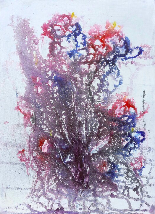 Painting titled "Wild flowers" by Anton Rakun, Original Artwork, Acrylic