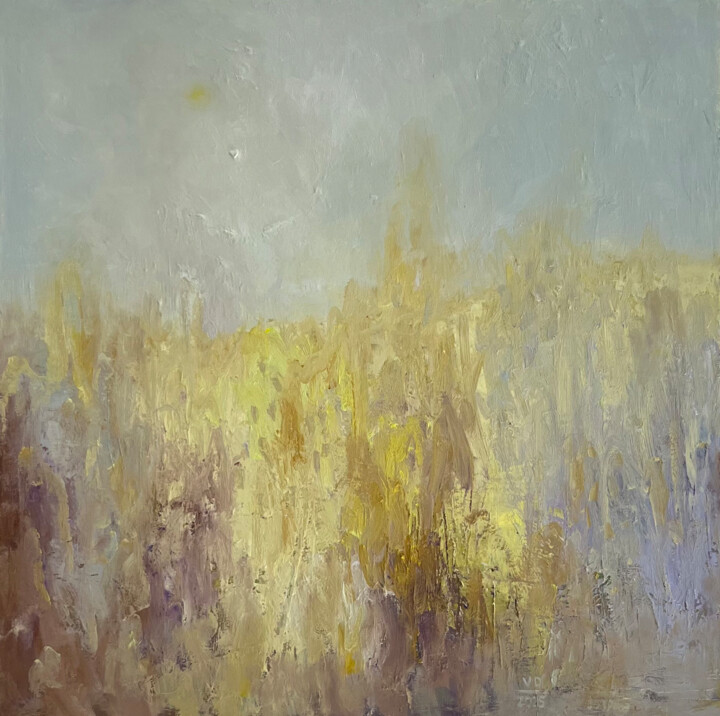 "Golden Breath of the Field" 绘画, 19.7x19.7 in