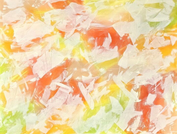 Painting titled "Fruit Salad" by Kate Hessling, Original Artwork, Acrylic