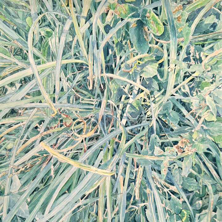 Drawing titled "Temps et désordre S…" by Guillaume Querré, Original Artwork, Watercolor