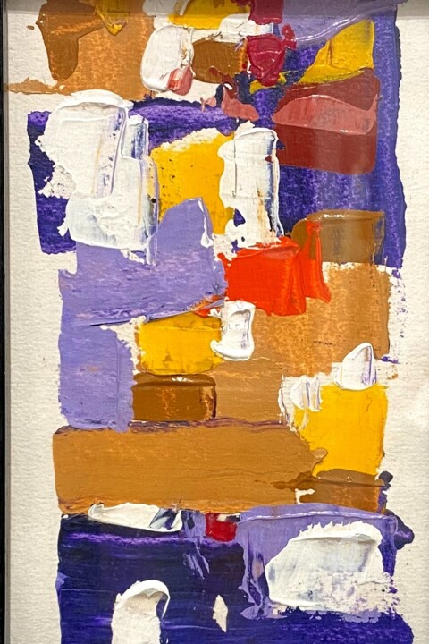 Peinture intitulée "sousverre num.4" par Didou, Œuvre d'art originale, Acrylique