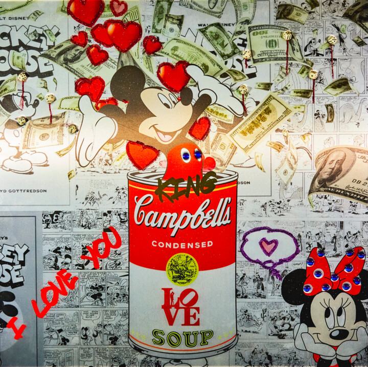 Roll the Dice Campells 绘画, 39.4x39.4 in