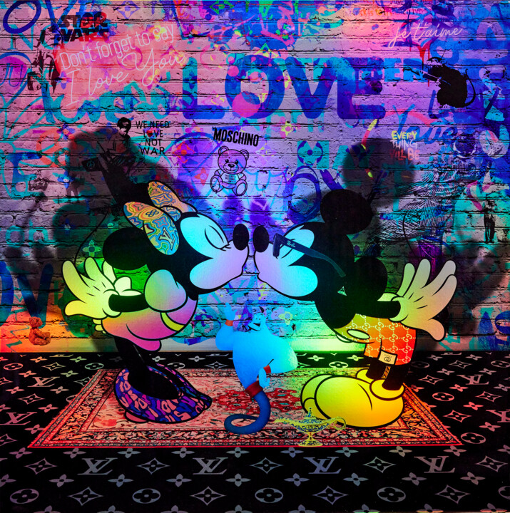 Love You Peinture, 39,4x43,3 in