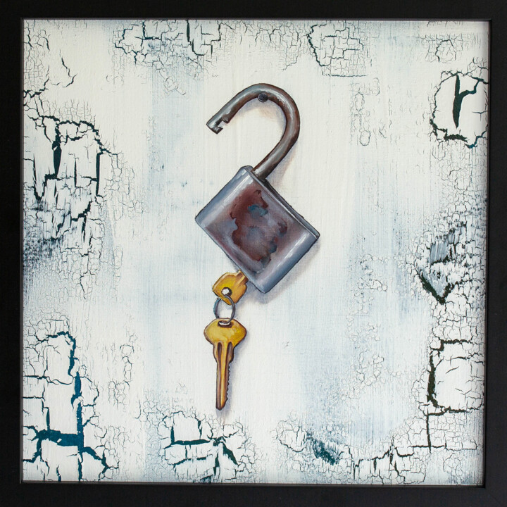 Unlocked Memory 绘画, 11.8x11.8 in