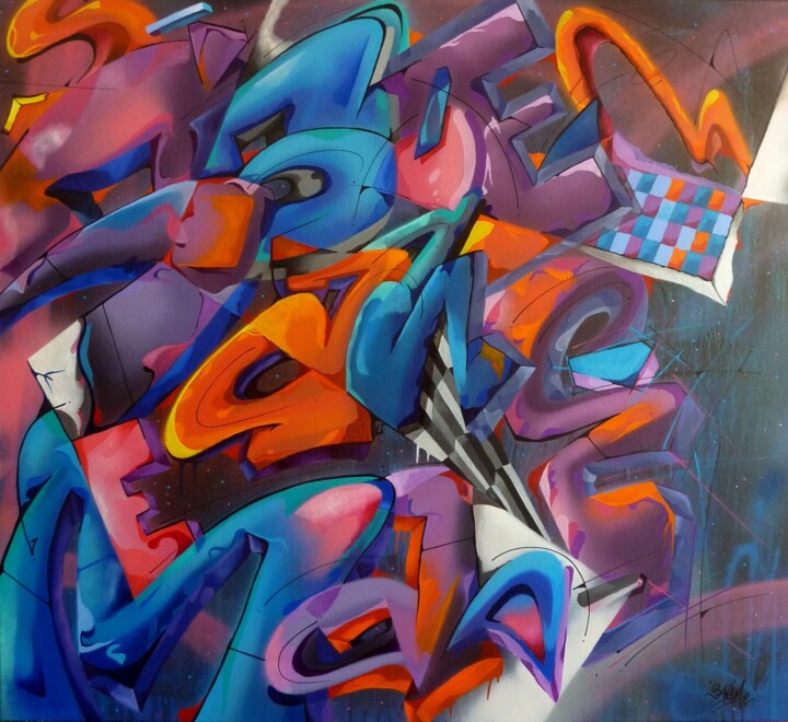Trace n°2504 Peinture, 39,4x43,3 in