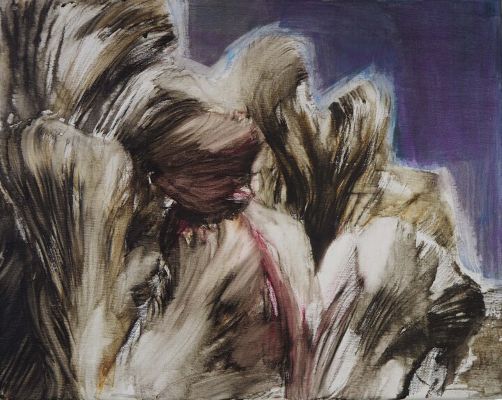 Painting titled "Lush" by Cynthia Gregorova, Original Artwork, Acrylic Mounted on Wood Stretcher frame