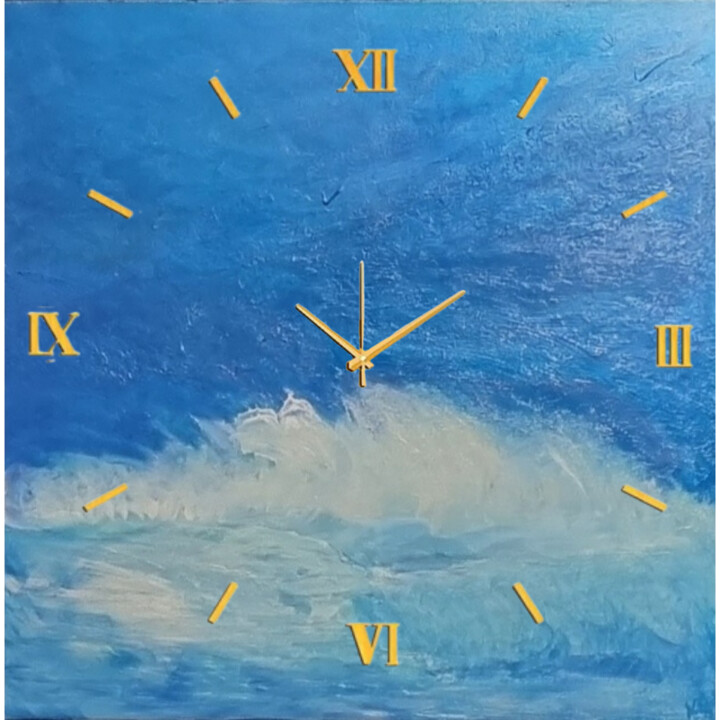 La vague Watch alu, déclinaison sur support alu dibond 3mm 设计, 31.5x31.5 in