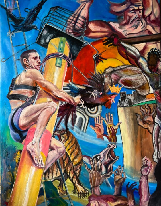 The Fall 绘画, 66.9x55.1 in