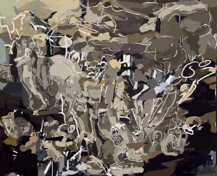 Le jugement Картина, 70,9x86,6 in