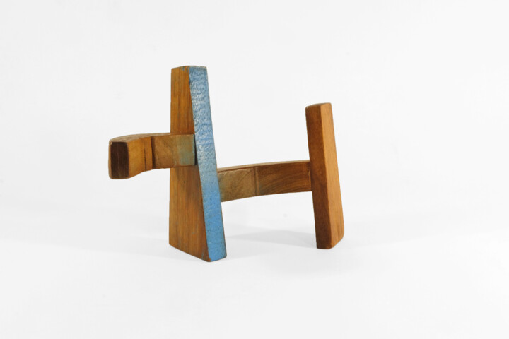 Sculptuur getiteld "Serie Pequeñas Arqu…" door Ramón De Cárdenas, Origineel Kunstwerk, Hout