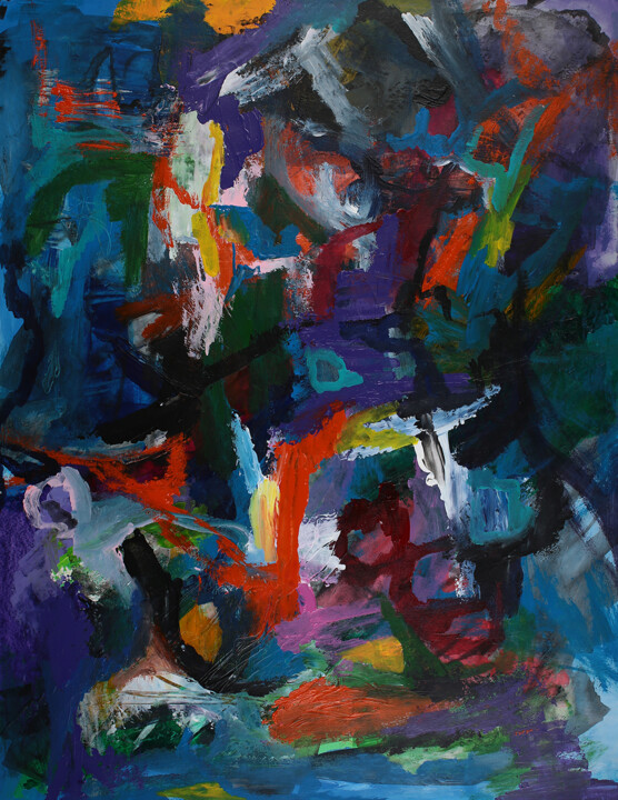 Schwarmintelligenz. J1 - 243. 绘画, 25.2x19.7 in