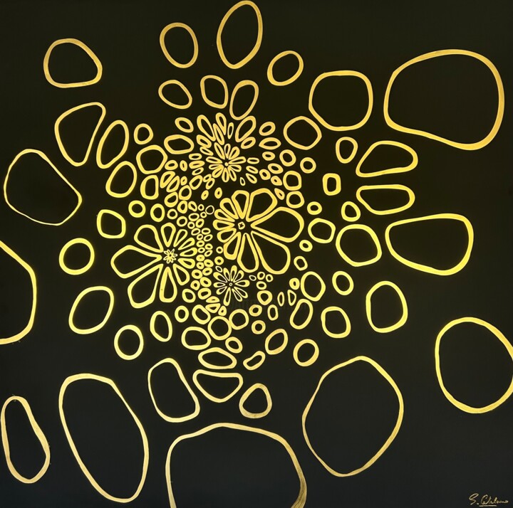 Dance des fleurs Коллажи, 55,1x55,1 in